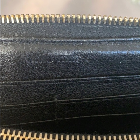 Authentic Vintage Miu Miu (Prada) Napa Leather Clutch Zip Around Wallet - Picture 13 of 16